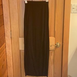 Black express maxi skirt